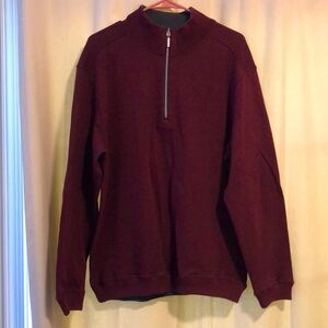 Kona Supply Co. Reversible Quarter-Zip Sweater, size medium